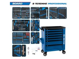 Набор инструментов "BOARD" в синей тележке, 325 предметов, KING TONY 9G38-325MRVB