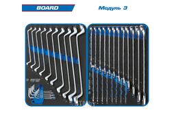 Набор инструментов "BOARD" в синей тележке, 325 предметов, KING TONY 9G38-325MRVB