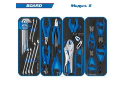 Набор инструментов "BOARD" в синей тележке, 325 предметов, KING TONY 9G38-325MRVB