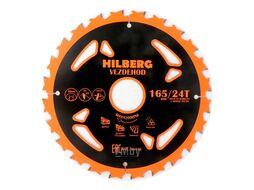 Диск пильный Vezdehod 165*30*24Т*7град. (напр. зубьев по часовой стрелки) толщина реж. кромки 1,65 mm Hilberg HV166