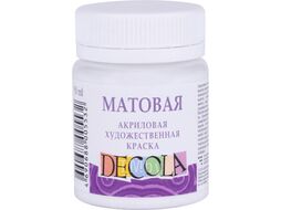 Краска акриловая матовая "Декола", 50 мл., банка Невская Палитра 14328722