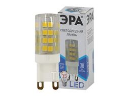 Лампочка светодиодная 3,5вт керамика капсула нейтральный белый свет ЭРА Led jcd-3,5w-cer-840-g9 std