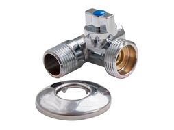 Кран шар. для подкл. с/т приборов 1/2"x3/4"x1/2" правый Valfex