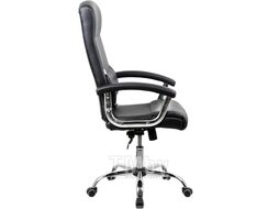 Офисное поворотное кресло Kingstyle SHL-2 Sane PU Chrome (экокожа, черный)