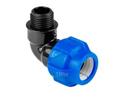 Отвод ПНД компрессионный с наружной резьбой 32х1/2" VALFEX