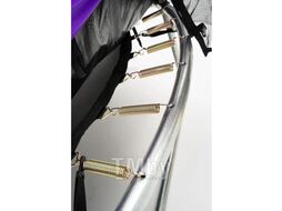 Батут пружинный с защитной сеткой Calviano 252 см - 8ft INSIDE master purple
