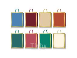 Пакет подарочный 18x23x8 см бумажный "Golden border Intense", 210г/м2, 4 дизайна deVente 9041444