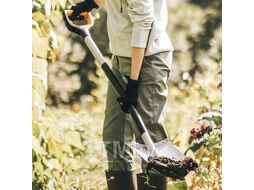 Лопата штыковая с закругленным лезвием Xact (серая) FISKARS 1066730