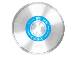 Диск алмазный сплошная кромка влажный рез 230х22,23х5x2,2 мм "Edge Basic" Spin 552322