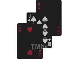 Карты игральные пластиковые "Фолд" 54 карты, черные, 63*88мм Miland ИН-8094