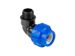 Отвод ПНД компрессионный с наружной резьбой 40х1 1/4" VALFEX 1210012440114