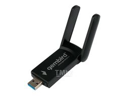 Сетевой адаптер USB WNP-UA-020 Gembird WiFi(2,4/5 Ггц)+Bluetooth(4.2) 1.3 Гбит, двухдиапазонный с антеннами, MU-MIMO, USB, 802.11b/a/g/n/ac, RTL8822