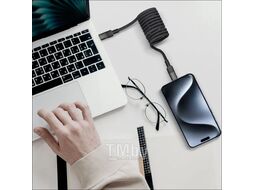 Кабель Momax Mag.Link DC61D USB-C/USB-C 2м Black