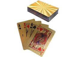 Карты игральные для покера "Сияние золота" 54 карты, золотые Miland ИН-5914