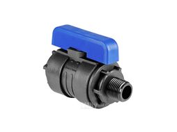 Кран шаровой ПНД компрессионный НР/ВН резьба разборный 1"-1"Ду26 VALFEX 1210012100100