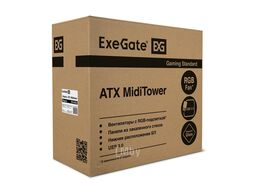 Корпус ExeGatee EVO-8225 (EX292858RUS) ATX, Без БП, Black