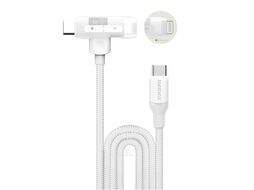 Кабель Momax 1-Link Flow Duo 2-in-1 DL56W 1.5м White