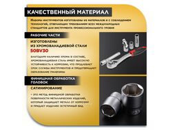 Набор головок и ключей 216пр. 1/4",3/8",1/2" PRO STARTUL STUTTGART (PRO-216S) (6 граней)