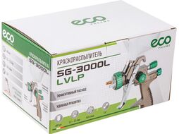 Краскораспылитель ECO SG-3000L (сопло ф 1.4 мм) (LVLP, сопло ф 1.4 мм, верх. бак 600 мл)