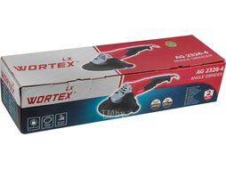 Двуручная углошлифмашина WORTEX LX AG 2326-4 в кор. (2000 Вт, 6500 об/мин, плав.пуск, поворот.рукоятка)