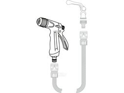 Пистолет-распылитель металл. рег. STARTUL METSA (ST6013-04)