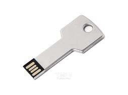Карта памяти USB Flash 2.0 16 Gb "Key" метал., серебристый Happy Gifts 19336_16Gb/47