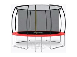 Батут Jump PRO 12FT с лестницей красный GetActive SDT-1204