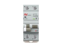 Дифференциальный автомат DVA-10 1P+N 6А (C) 30мА (A) 10кА EKF AVERES rcbo10-1pn-6C-30-a-av