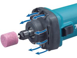 Прямая шлифмашина MAKITA GD 0602 в кор. (400 Вт, цанга 3 мм, 25000 об/мин, регул. об.,)