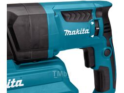Перфоратор MAKITA HR 2652 в чем. + система пылеудаления (800 Вт, 2.2 Дж, 3 реж., патрон SDS-plus, быстросъемн., БЗП в комплекте, вес 4.3 кг)