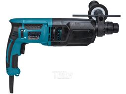 Перфоратор MAKITA HR 2652 в чем. + система пылеудаления (800 Вт, 2.2 Дж, 3 реж., патрон SDS-plus, быстросъемн., БЗП в комплекте, вес 4.3 кг)