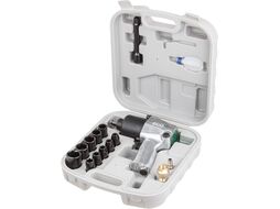 Пневмогайковерт 1/2" ECO AIW-610 с лубрикатором и головками (580 Нм; Ударный мех-м: twin hammer; 7000 об/мин; Макс.резьба: М18; 220 л/мин;)