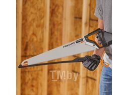 Ножовка по дереву PowerTooth 550мм 7 зубьев на дюйм FISKARS