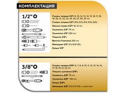 Набор слесарного инстр-та в чем. 142пр. PRO STARTUL STUTTGART (PRO-142S) (6 граней)