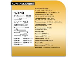 Набор слесарного инстр-та в чем. 142пр. PRO STARTUL STUTTGART (PRO-142S) (6 граней)