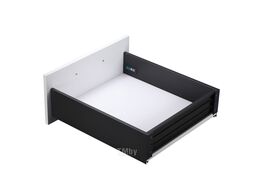 Система ящиков Slimbox AKS L-450 H=128 графит PUSH TO OPEN ДСП 16мм