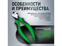 Кусачки торцевые 200мм усиленные TOPTUL (DJBA2208)