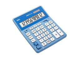 Калькулятор настольный 12р. EM888A Deli голубой, пласт., 202,2*158,5*31,3 мм