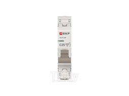 Автоматический выключатель 1P 25А (C) 4,5kA ВА 47-63N EKF PROxima M634125C
