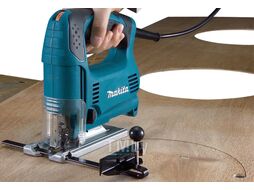 Лобзик электрический MAKITA 4329 KX1 в чем. + набор пилок (450 Вт, пропил до 65 мм)