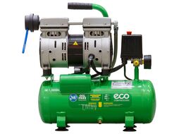Компрессор ECO AE-10-OF1 (120 л/мин, 8 атм, коаксиальный, безмасляный, ресив. 10 л, 220 В, 0,7 кВт)