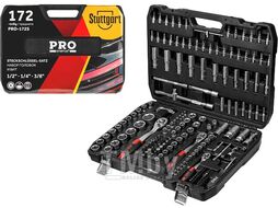 Набор головок и бит 172пр. 1/4",3/8",1/2" PRO STARTUL STUTTGART (PRO-172S) (6 граней)