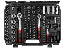 Набор головок и бит 172пр. 1/4",3/8",1/2" PRO STARTUL STUTTGART (PRO-172S) (6 граней)