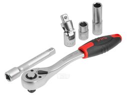 Набор головок и бит 172пр. 1/4",3/8",1/2" PRO STARTUL STUTTGART (PRO-172S) (6 граней)