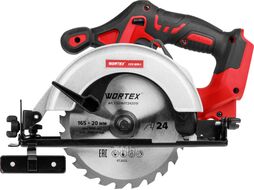 Аккум. циркулярная пила CCS 1816-1 в чем. ALL1 XLT SET 18 В, 165 мм, до 55 мм, 4 А*ч WORTEX 329349