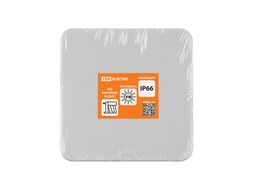Распаячная коробка, двухкомпонентная, ОП 80х80х40 мм, IP66, 8 вх., серая, инд. штрихкод TDM SQ1401-2512