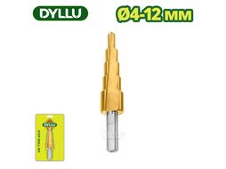Сверло ступенчатое 4-12 мм DYLLU DTJD1401