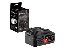 Аккумулятор M-UNV4.0 EXTRA, Li-ion, 20В, 4.0А*ч, с повышенной токоотдачей Deko 081-1019