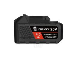 Аккумулятор M-UNV4.0 EXTRA, Li-ion, 20В, 4.0А*ч, с повышенной токоотдачей Deko 081-1019