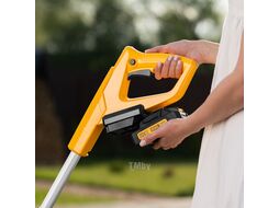 Портативная аккумуляторная газонокосилка CLM-22, Li-ion, 20В, 220 мм Denzel 58860